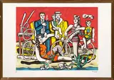 Sans titre by Fernand Léger, Lithographie en couleur Signés en bas à droite "F Leger" et portant le cachet Musée Fernan, sold Nov 2024
