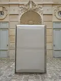 Sans titre by Jean Prouvé, Panneau de façade rectangulaire en bois recouvert d'une tôle d'aluminium gaufré, sold Nov 2024