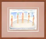 Projet d'une by Jean-Michel Folon, Aquarelle sur papier Signée en bas à droite Datée "mai, sold Nov 2024