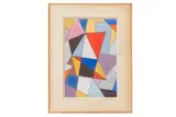 Composition abstraite géométrique by Clausen Franciska, 1928, Gouache sur papier Monogrammé "FC" et daté en bas à droite H_, sold Oct 2024