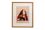 Composition géométrique by Parvine Curie, 1984, Gouache signé en bas à droite et daté, sold Oct 2024