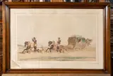 La diligence by Théodore Fort, Aquarelle sur papier signée en bas à gauche, sold Jun 2024