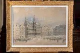 La Grand Place à Bruxelles by Fernand Fortuné Truffaut, Aquarelle signée en bas à droite et marqué "Bruxelles", sold Jun 2024