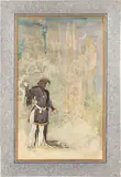 Manfred et Astarté by Gustave Mossa, Aquarelle et encre, sold Jun 2025
