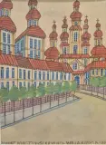 Village de Krynica by Nikifor Krynicki, Aquarelle gouache sur carton, sold Jul 2026
