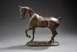 Cheval au dressage by Pierre-Nicolas Tourgueneff, Bronze à patine brune, sold Jul 2026