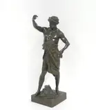 Per Laborem" dit aussi Gloire et fortune by Émile Louis Picault, Bronze à patine brune Signé et titré sur la terrasse, sold Jun 2026