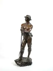 Faneur by Charles Octave Levy, Épreuve en bronze à patine brune nuancée Signé sur la terrasse et inscription à l'avant "S, sold Jun 2026
