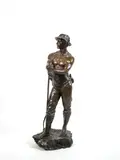 Faneur by Charles Octave Levy, Épreuve en bronze à patine brune nuancée Signé sur la terrasse et inscription à l'avant "S, sold Jun 2026