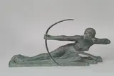 Penthésilée, reine des Amazones by Marcel-André Bouraine, Epreuve en bronze, fonte d'édition du XXe siècle à patine vert antique, sold Jun 2023