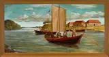 York Boats (#0613) by Kuba Bryzgalski, oil on canvas, sold Jun 2026