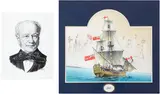 Two Works on Paper: Governor George Simpson & The Nonsuch by Hudson's Bay Company, Two Works on Paper: Governor George Simpson & The Nonsuch, sold Apr 2026
