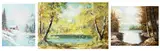 Three Landscapes (#168, #166, #442) by Various Artists, oil on canvas, sold Apr 2026