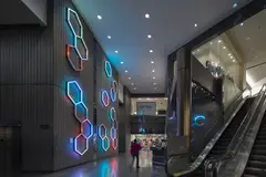 Hive (Located at MuseumPros) by Leo Villareal, LEDs, custom software program electrical hardware and steel, sold Apr 2026