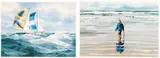 Two Seascapes (#0686, #0354) by Various Artists, 1980, print on paper, sold Mar 2026