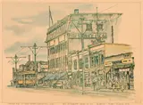 Jasper Avenue at Third Street, Edmonton, 1914 (#0071) by Stuart Oldale, 1976, print on paper, sold Mar 2026