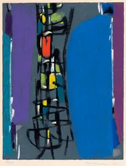 Untitled (#00508) by Max Ackermann, 1960, print on paper, sold Feb 2026
