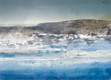 August Ice (#00362) by Ronald William Bolt, 1980, mixed media on paper, sold Feb 2026