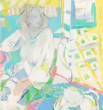 Summer Soiree (#00173) by Peter Harris, 1978, mixed media on paper, sold Feb 2026