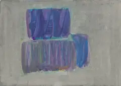 Ohne Titel by Günther Förg, 1996, Gouache und Öl auf Karton, sold Jan 2026