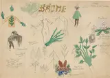 Bäume“. 1950er by George Grosz, Aquarell und Bleistift auf Papier, sold Apr 2025