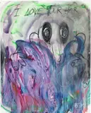 DER LOVER by Henning Strassburger, 2012, Öl auf Leinwand, sold Jul 2025