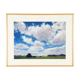 Meadow Under White Clouds by Gary Bowling, Oil on paper, sold Sep 2026