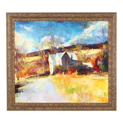 House near Wytheville, Virginia by Richard Fennell, Oil on canvas, sold Sep 2026