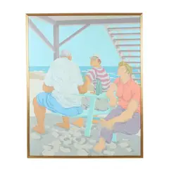 Beneath the Pier by Claude Howell, Oil on canvas, sold Sep 2026