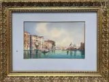 Vue de Venise by Umberto Ongania, Aquarelle sur papier, sold Jul 2025