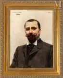 Portrait d'homme by Paul Saïn, Huile sur toile Dédicacée "à madame C, sold Jul 2025
