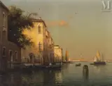 Canal à Venise by Marc Aldine, Huile sur toile d'origine, sold Jul 2025