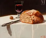 Eucharistie by Jean François Arrigoni - Neri, Huile sur toile, sold Jul 2025