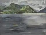 Lugano by Dimitri Bouchène, Gouache sur papier, sold Jul 2025