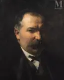 Portrait de François Schommer (possiblement) by Pascal Dagnan-Bouveret, Huile sur toile, sold Jul 2025