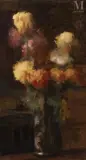 Bouquet de fleurs by Jean Gabriel Domergue, Huile sur toile, sold Jul 2025