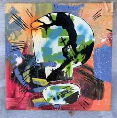 What ?" by Thaddeus Strode, 2003, Acrylique sur toile, sold Jun 2025