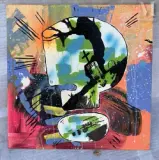 What ?" by Thaddeus Strode, 2003, Acrylique sur toile, sold Jun 2025