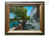 Bord de seine by Shigeru Wakayama, Huile sur toile, sold Jun 2025