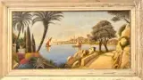 Vue de Menton by Xavier Sager, Huile sur isorel, sold Jun 2025
