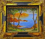 Roches Rouges dans l'Estérel by Alfred Quertant, Huile sur carton épais, sold Jun 2025