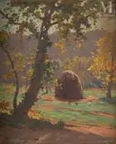 Paysage aux environs de Grasse by Jean Lafon, Huile sur toile, sold Jun 2025