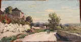 Paysage provençal by Joseph Hurard, Huile sur panneau, sold Jun 2025