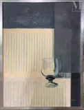 Le verre by Michèle Battut, Huile sur toile, sold Jun 2025