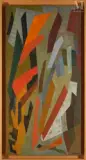 Barthelemy, opus 490 by Jean-Jacques Deyrolle, 1956, Tempera sur toile, sold May 2025