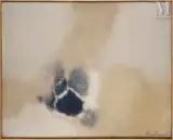 Composition by Léon Zack, 1968, Huile sur toile, sold May 2025