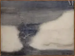 Composition by Léon Zack, 1964, Huile sur toile, sold May 2025
