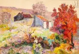 Premiers jours d'Automne by Victor Charreton, Huile sur papier marouflé sur panneau, sold Jun 2025