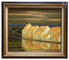 Reflets by Jean Pierre Capron, Huile sur toile, sold May 2025