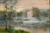 Paysage dans la brume by Anna Billing, Aquarelle et rehauts de gouache blanche, sold May 2025